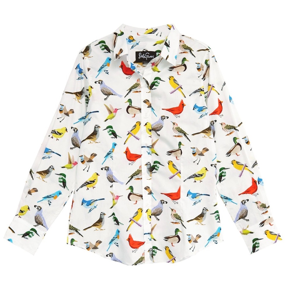 Lesley Evers Kathryn Bird Blouse Button-Up